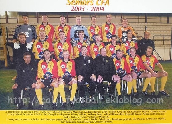 Photo  :  Saison 2003 / 2004   Crufc groupe Equipe Première