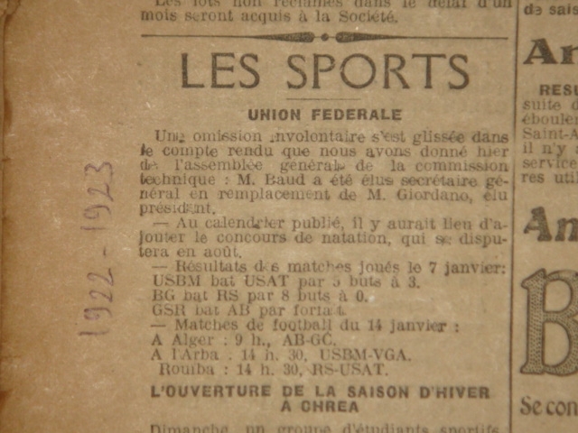 Les équipes composants la division de l\'Union Fédéral