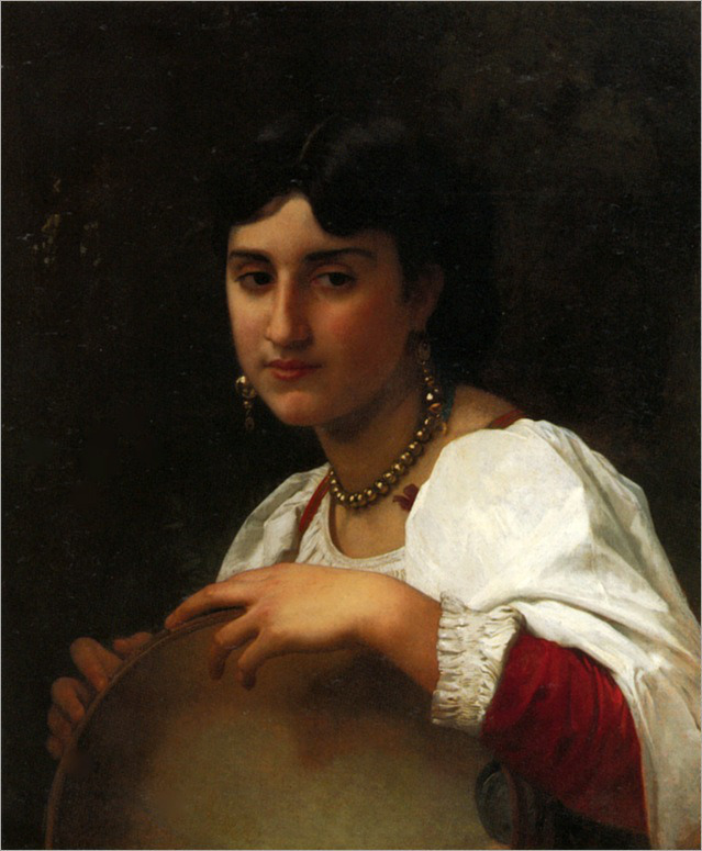 Bouguereau_William_L-_italienne_au_tambourin