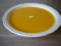 Velouté express de potimarron au boursin