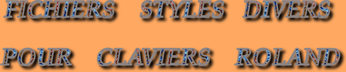STYLES DIVERS CLAVIERS ROLAND SÉRIE26545