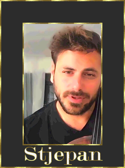 Images du violoncelliste, Stjepan Hauser de Croatie par Ginette Villeneuve