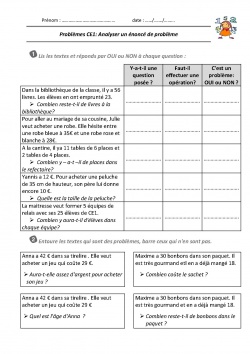 Résoudre des problèmes au CE1 - Le jardin d'Alysse