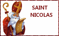 Fête de la St Nicolas le 6 décembre ! cartonnettes