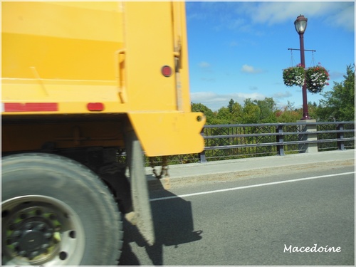 En route pour la ville de Québec.