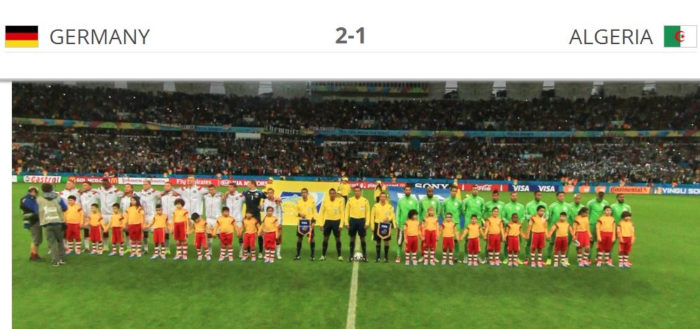 Lundi 30.6.2014 à Porto Alegre Allemagne-EN 2-1 après prolongations