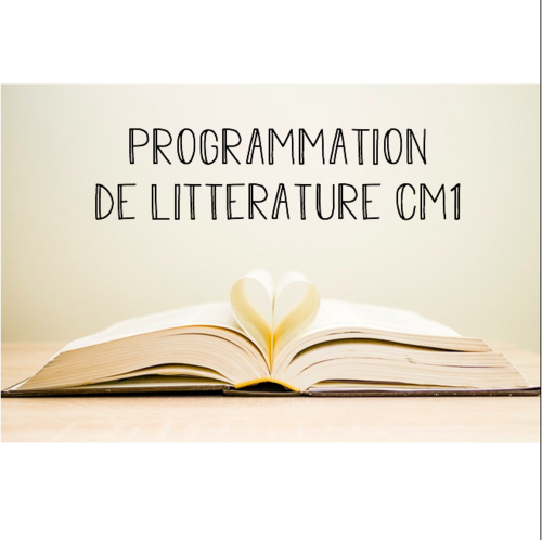 Programmation de littérature en CM1
