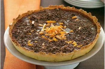 le chocolat - photo tarte fondante chocorange