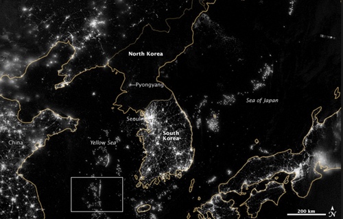 Vue satellite datant de 2015