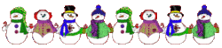 Gifs animés bonshommes de neige