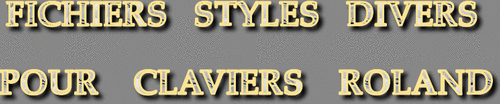 STYLES DIVERS CLAVIERS ROLAND SÉRIE 9524