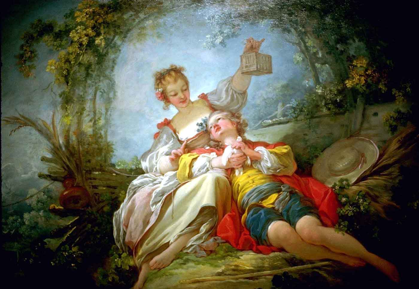 Peintre Francais Connu Pour Le Verrou JEAN-HONORE FRAGONARD ( 1732-1806 ) - La Palette et le Rêve.....