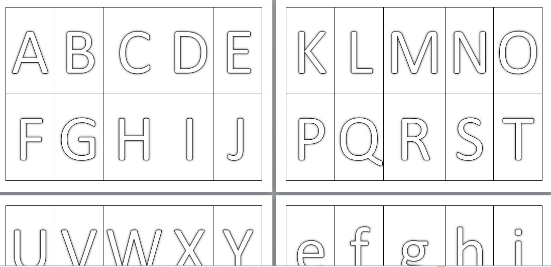 l'alphabet - la maternelle de Camille