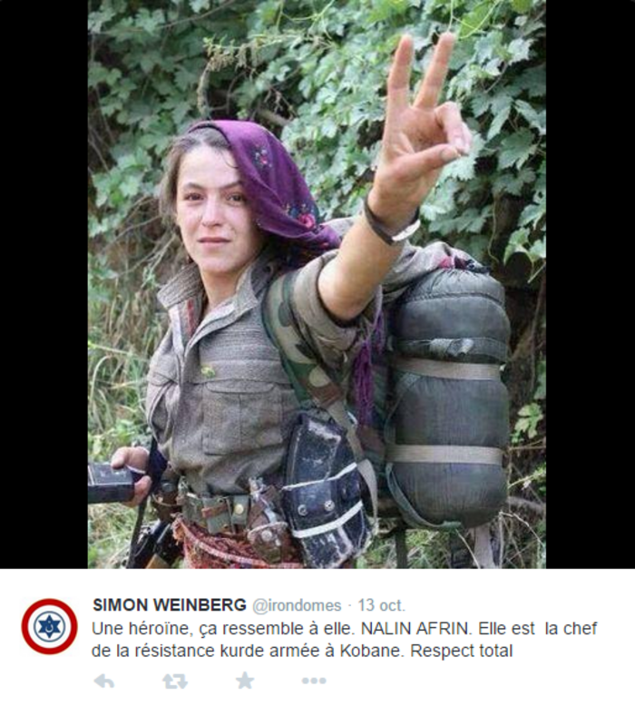 Ces femmes kurdes qui se battent contre l'Etat Islamique… Elles se battent sur le terrain… Elles n’ont pas d’avions pour lâcher des bombes 