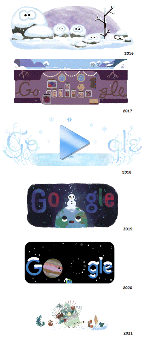 le doodle de Google (21/12)