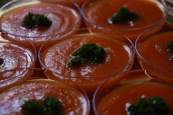 Gaspacho de carottes / orange / gingembre