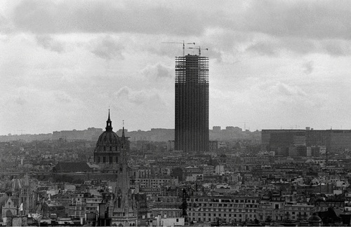 Tour Montparnasse Photo du chantier prise le 12 novembre 1972 (AFP)