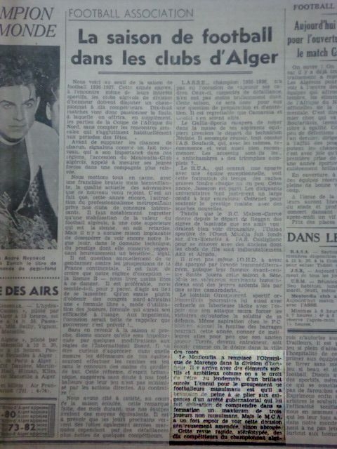 1ère saison du mca en division d\'honneur