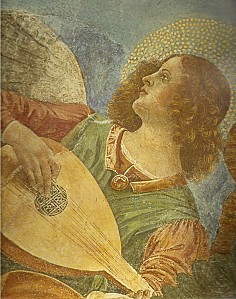 Ange avec un luth de Melozzo Da Forli (musée du Vatican)