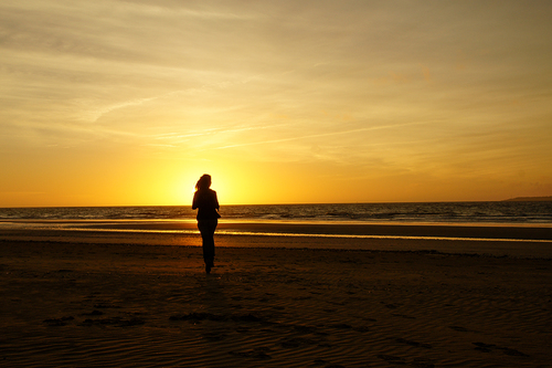 Balade à Saint-Brévin lundi avant le coucher du soleil.