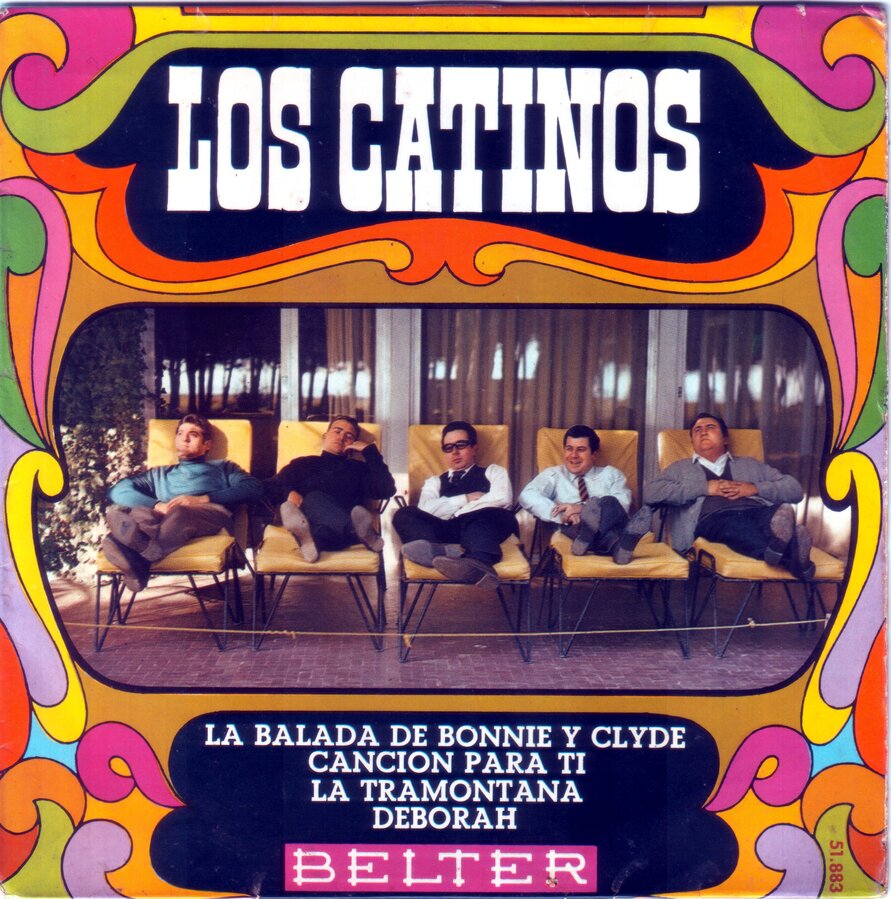 LOS CATINOS - La Balada De Bonnie Y Clyde (SELLO Belter 51.883) EP 1968