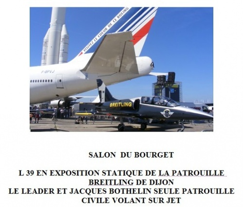 Nicole Prévost au salon aéronautique du Bourget...
