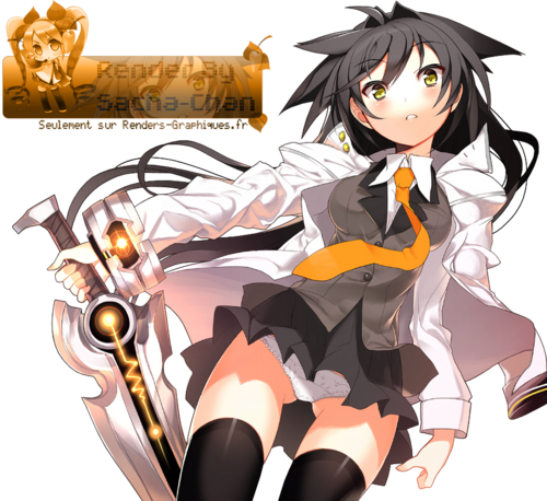 Render Filles/Femmes - Renders Necro 2V26 Fille Epee Sword Cravate Jupe vent culotte Ch@r By Sacha Chan