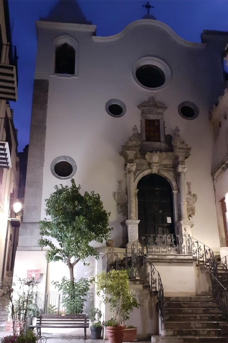 Cefalù - Chiesa del Purgatorio la nuit