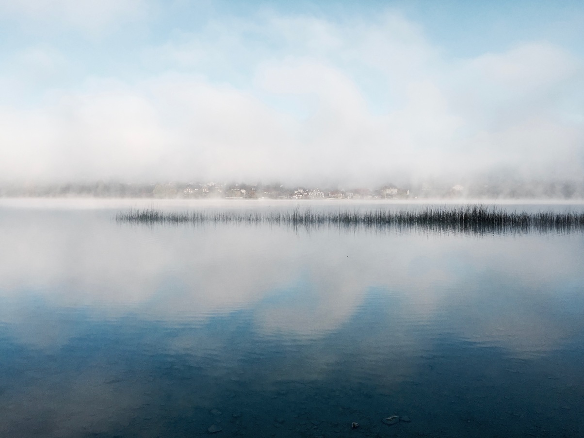 Aquarelles du lac, petit matin