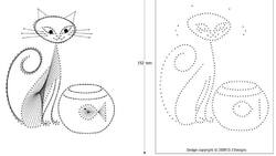 carte chat poissons