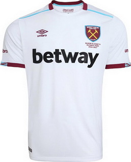 Maillot West ham pas cher Exterieur 2016 2017