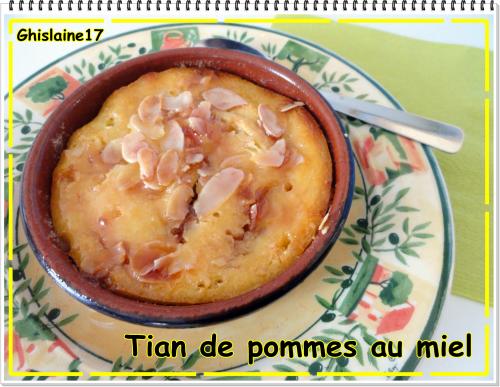 Tian de pommes au miel