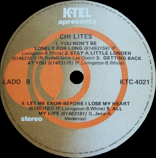 The Chi-Lites : Album " Love Your Way Through " Excello ‎Records 8032 [ US ]