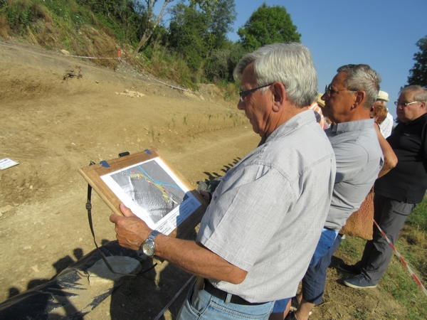Les adhérents de la Société Archéologique et Historique du Châtillonnais (SAHC) ont visité pour la dernière fois les fouilles à Vix