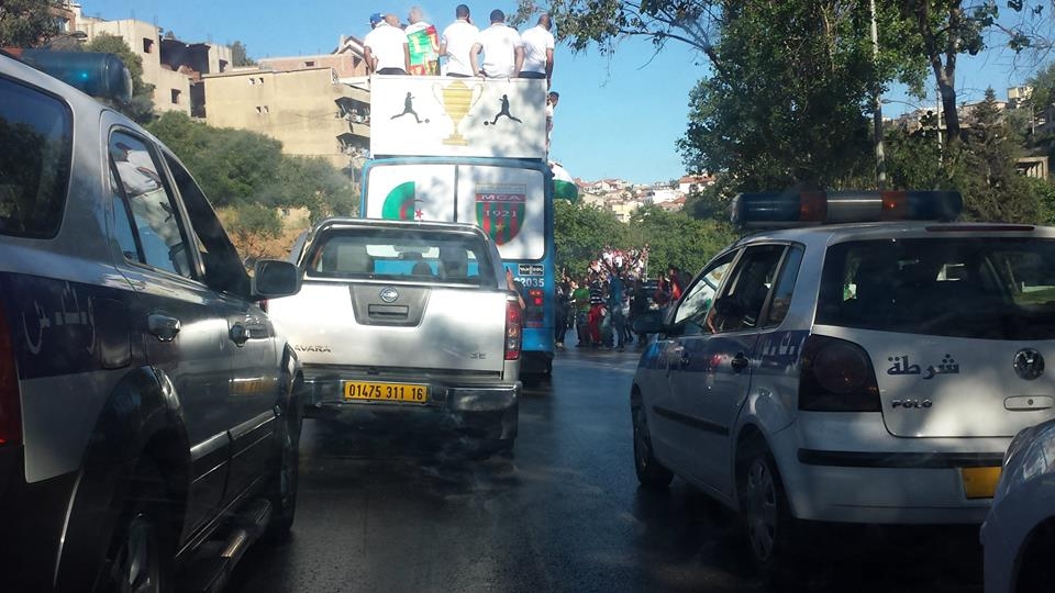 Samedi 03.05.2014 La parade du MCA dans les rues d\'Alger