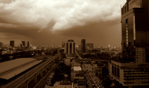 Bangkok: prises de vue du 11ème étage