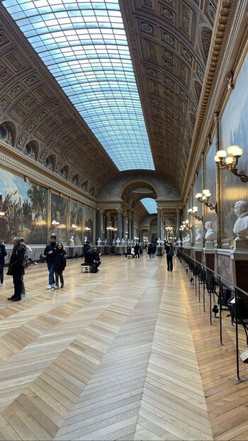 mes jeunes visitent le chateau de versailles... 