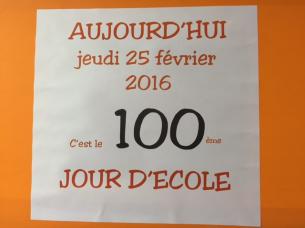 100 jours d'école