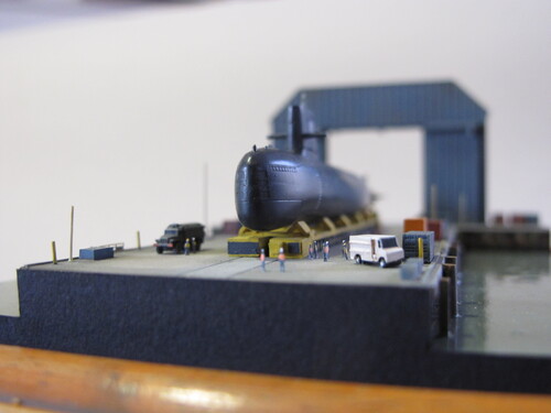 Diorama chantier naval terminé