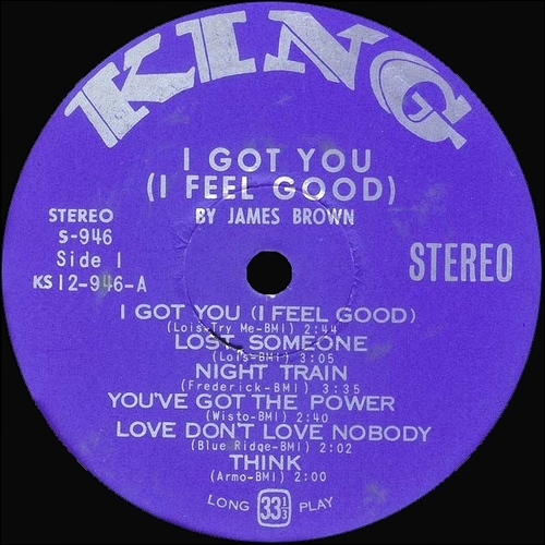1965 James Brown : Album " I Got You [ I Feel Good ] " King Records K-946 [ US ]