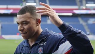 Le footballeur Kylian Mbappé 