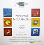 Poiré Guallino expo Pikinasso 2007 - verso carton d'invitation