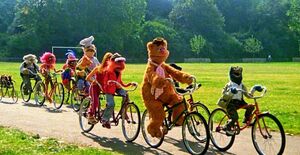 walking bicycle muppet bike