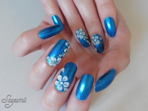 Nail Art 3D Fleurs d'Hiver