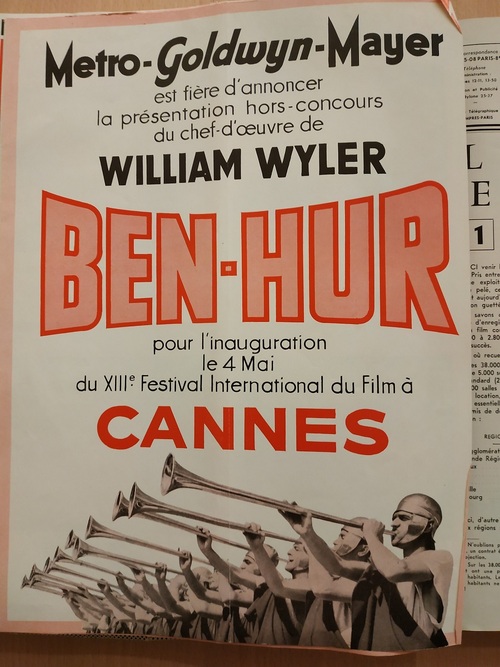 BEN HUR A CANNES 1960