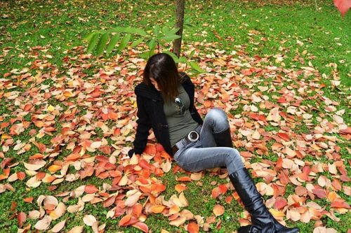 Femmes dans l'automne