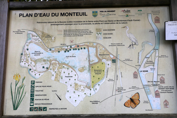Plan d'eau du Monteuil, Nogent sur Seine, nov. 2023
