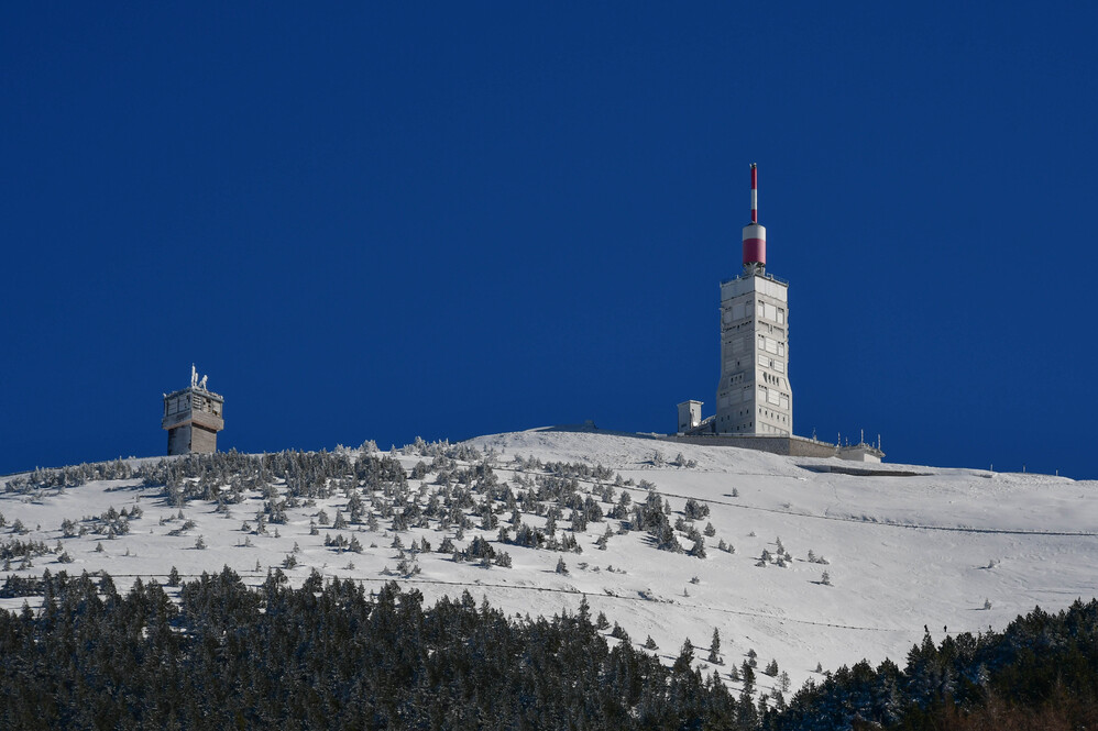 Le Mont Ventoux, une journée d'hiver