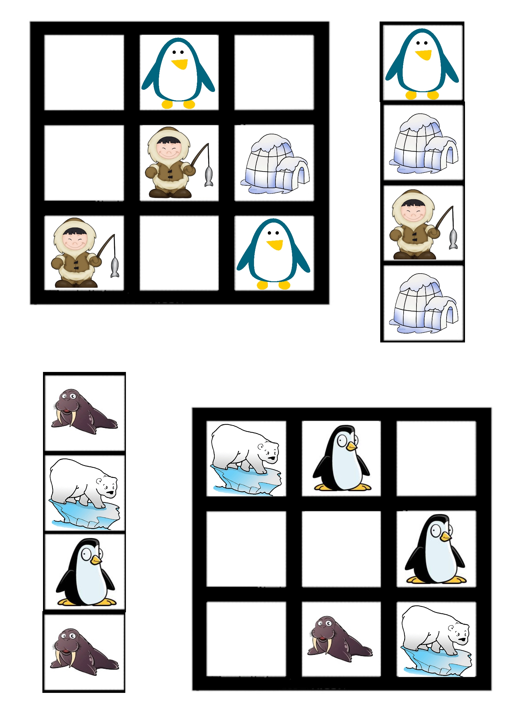 Maths avec les pingouins Maitresse Myriam Télécharger SUDOKU banquise