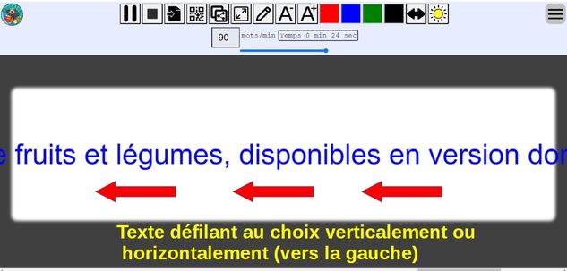 Tuxprompt : outil prompteur pour entrainer la vitesse et fluidité de la lecture